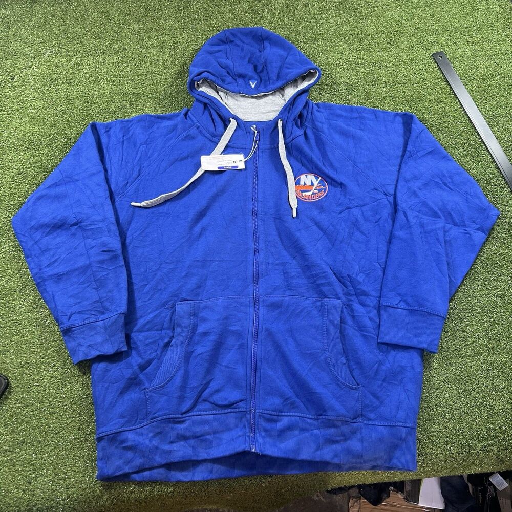 Antigua New York Islanders Full Zip Up Blue Jacket Size XL